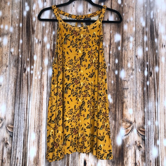 torrid Tops - Torrid Floral Butterfly Print High Neck Tank Top
